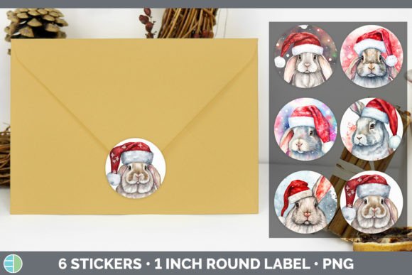 Bunny Christmas Sticker 1in R Review