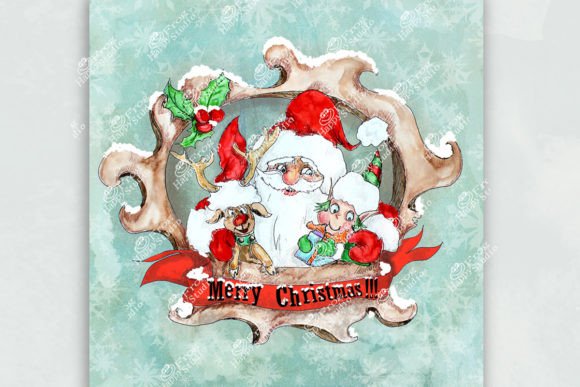 Christmas Card with Santa and Elf Review