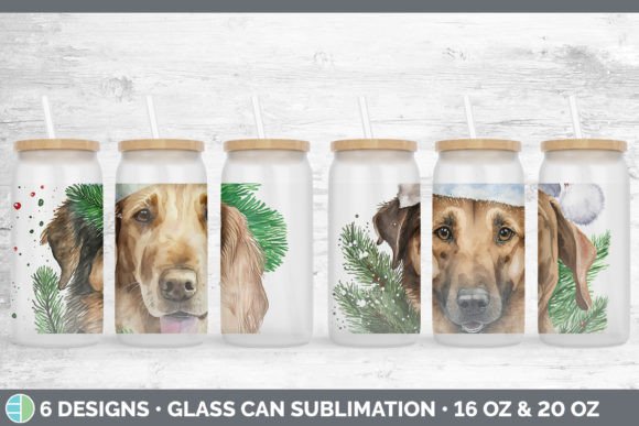 Christmas Dog Glass Can Embroidery Design Review