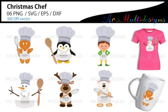 Christmas Funny Chef Bundle: A Designer's Review of Seasonal Illustrations