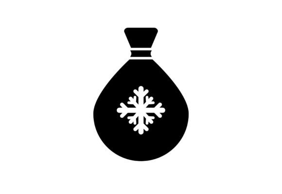 Christmas Gift Bag Vector SVG for Crafting and Etsy Products