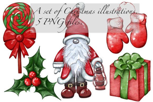 Christmas Illustrations for Professional Design Projects