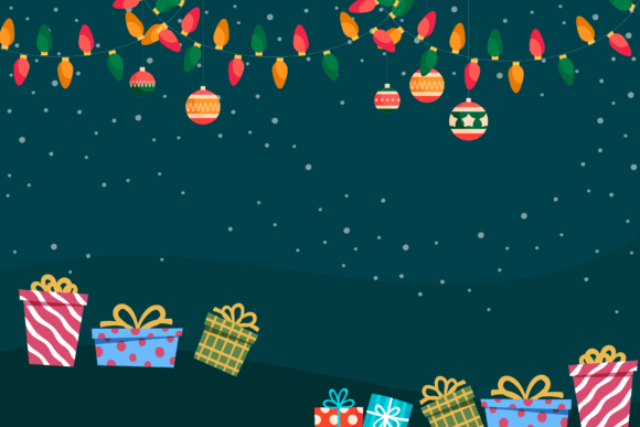 Christmas Light Background Vector for Holiday Illustrations