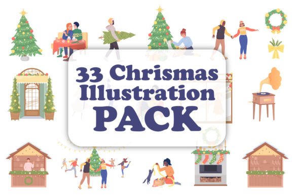 Getting Ready for Christmas Characters: A Designer's Review of Festive Illustrations