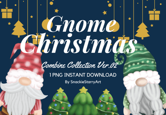 Gnome Combine Christmas Ver.02 Illustrations
