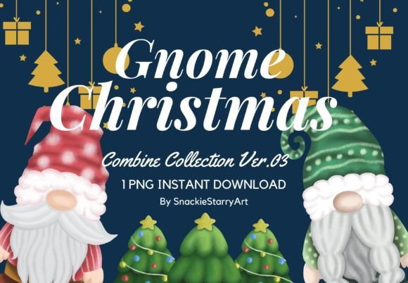 Gnome Combine Christmas Ver.03 Illustrations
