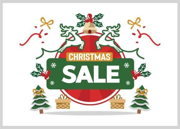 Illustration of Christmas Day for Sale - A Festive Graphic Design Asset